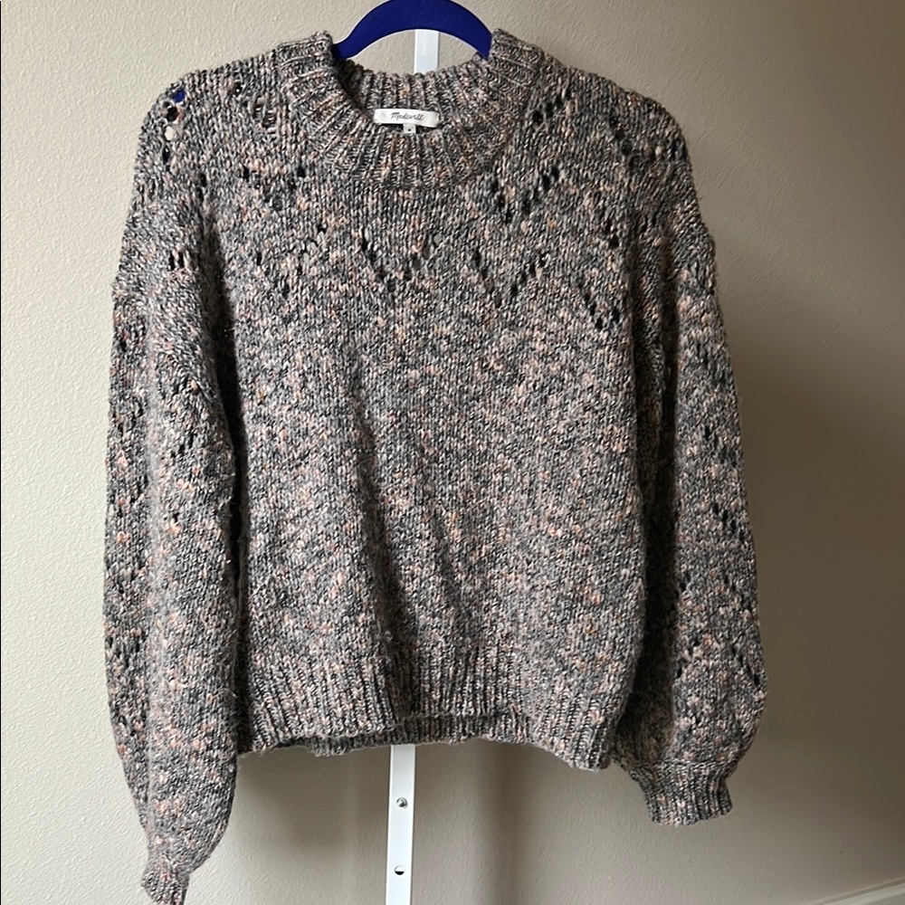 Madewell Chunky Knit Crew Neck Sweater